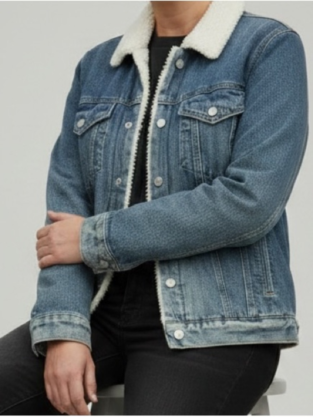 Lucky Brand Icon Sherpa Trucker Jacket XL NWT
